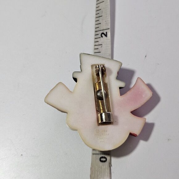 1984 Vintage Hallmark Snowman With Red Scarf And Black Hat Brooch - Picture 6 of 10